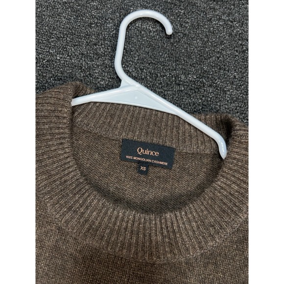 Quince Sweater Women's XS Brown 100% Mongolian Cashmere Crewneck Pullover Cozy - Picture 3 of 5